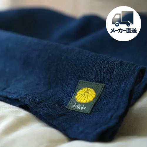 藍染ヘンプ100% かやケット – cocozion